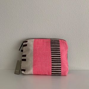 Épice Colorblock Stripe Linen Pouch